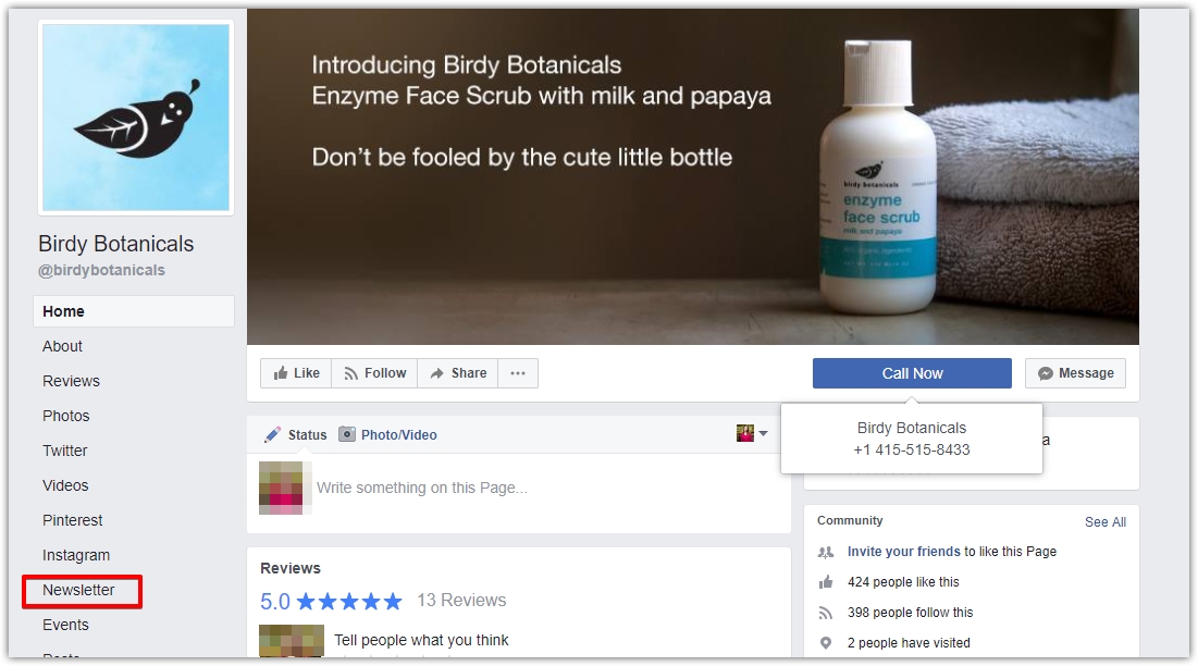 Birdy Botanicals u Facebook