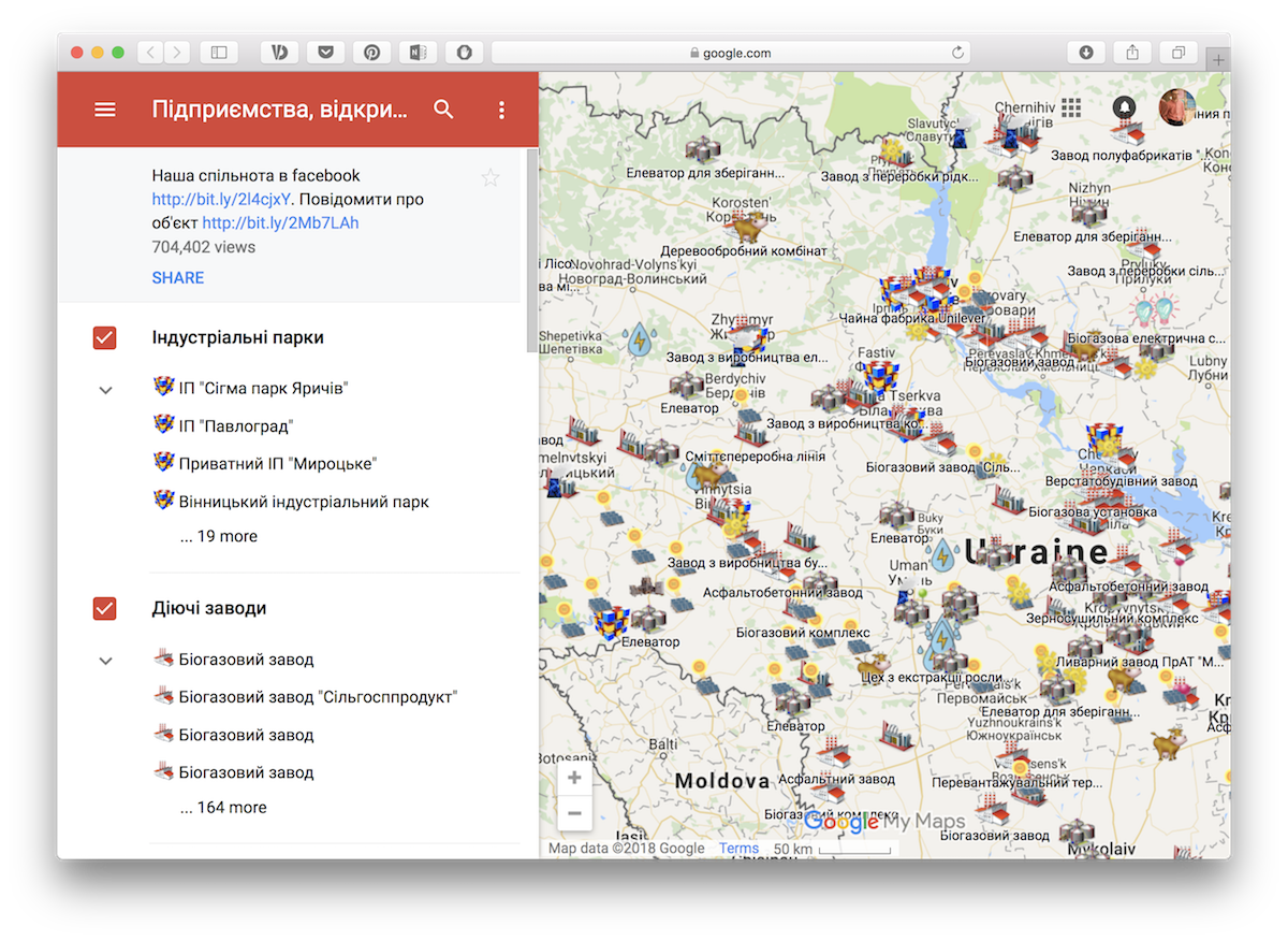 Хроніки антизубожіння: Створено онлайн-мапу з усіма заводами, відкритими після 2015-го