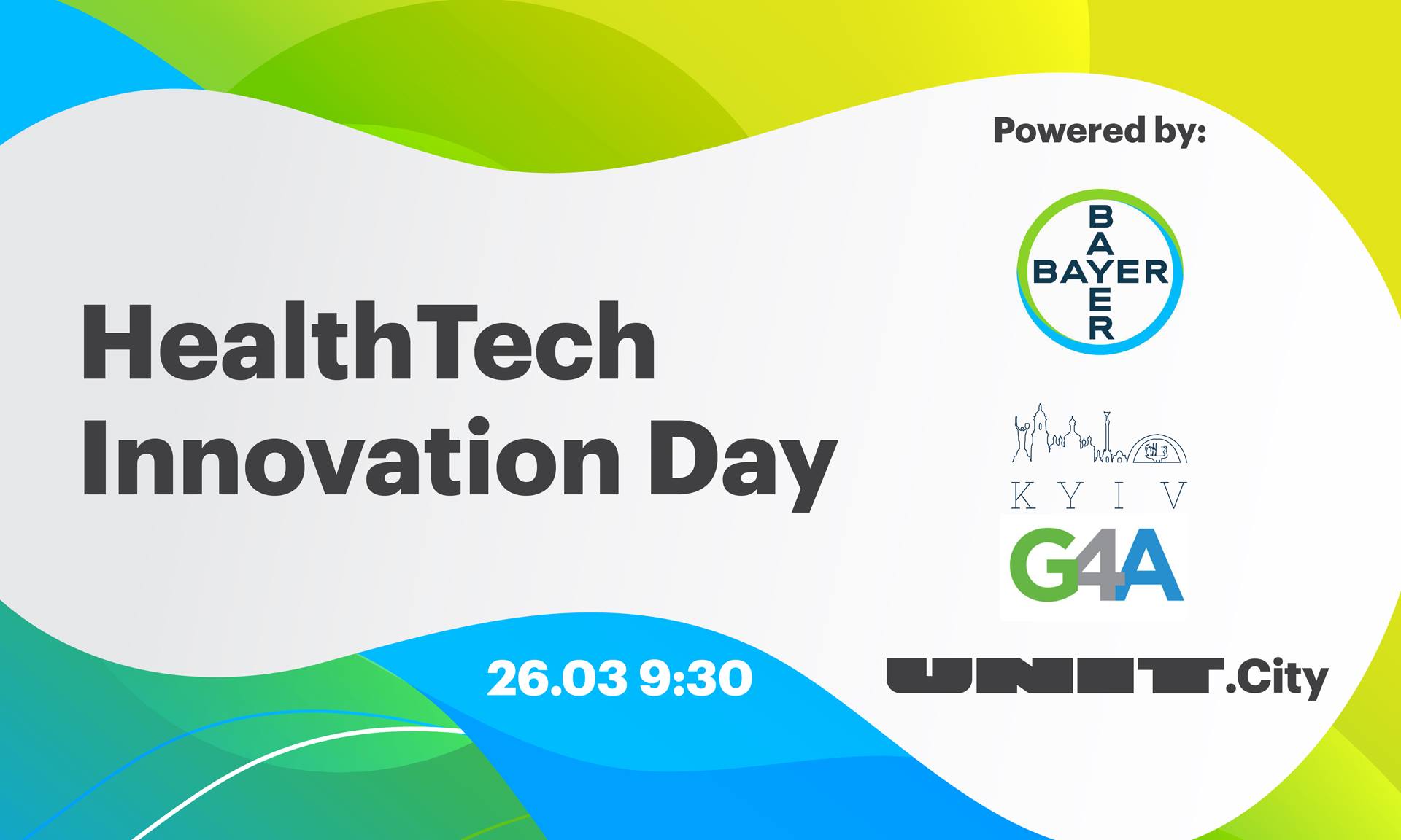 Bayer G4A та UNIT.City запрошують на HealthTech Innovation Day