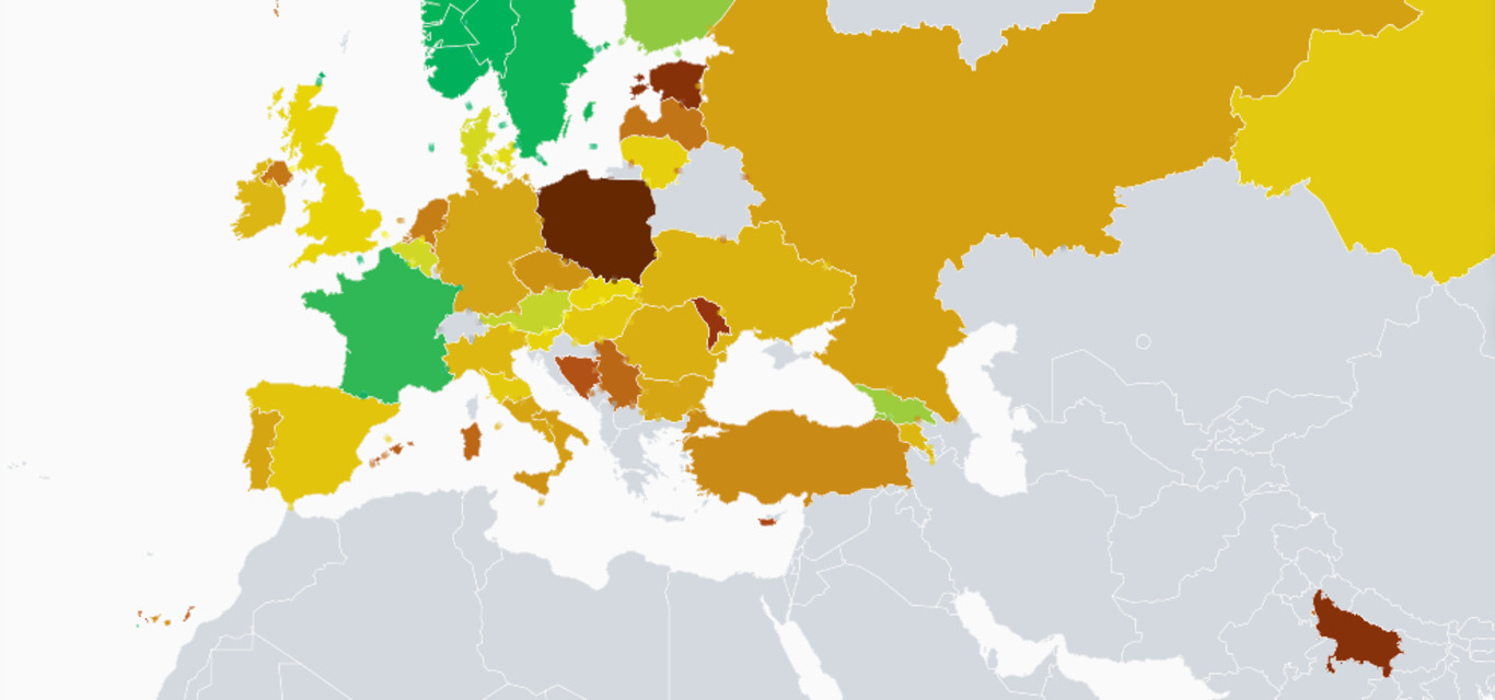 🌍 Яка забрудненість повітря України у порівнянні з іншими країнами – інтерактивна мапа