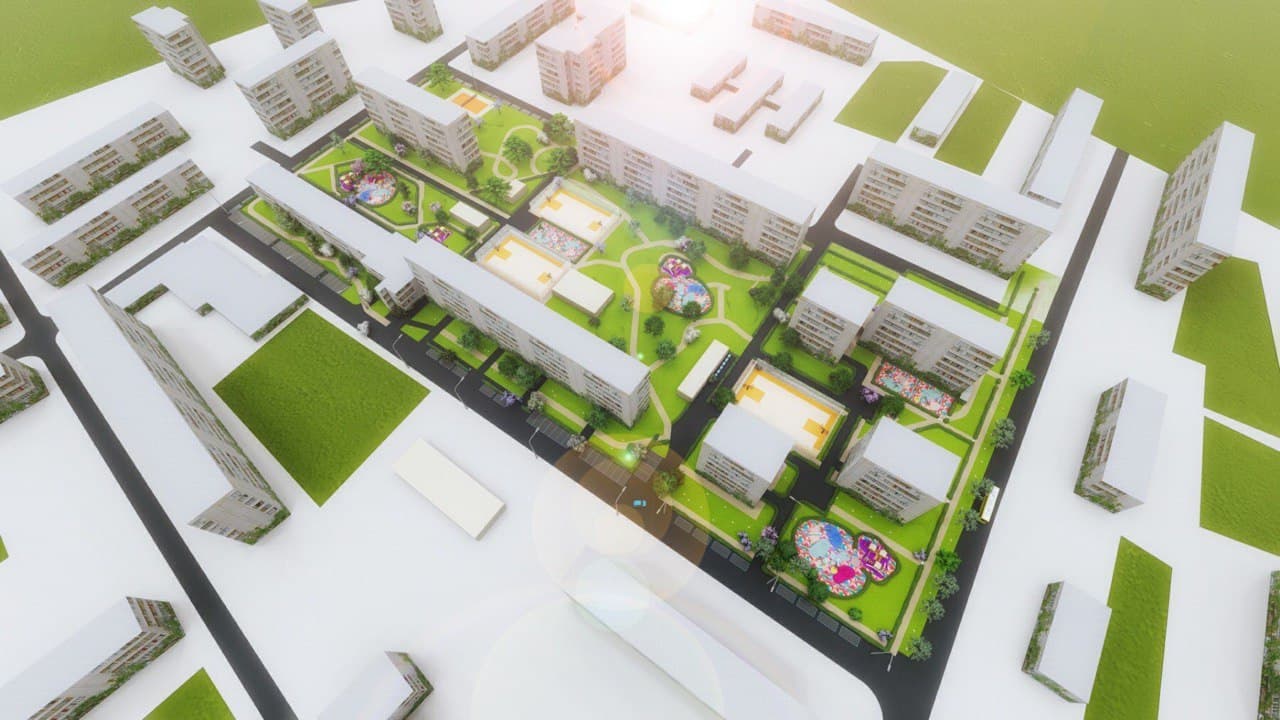 🌳 На Оболоні пропонують побудувати новий сквер: візуалізації