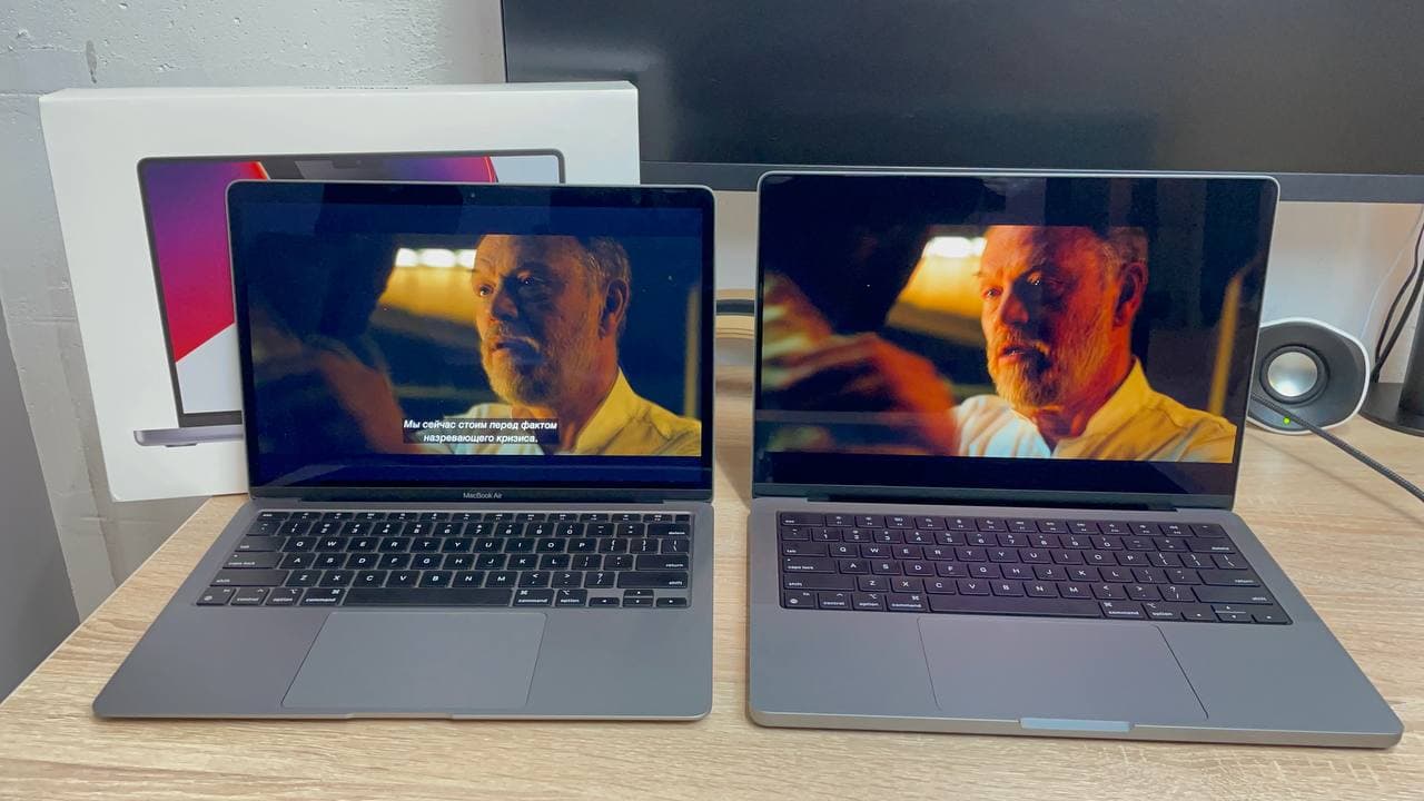 Peredača koľoru MacBook Air M1 ta MacBook Pro 14 (2021, M1 Pro)