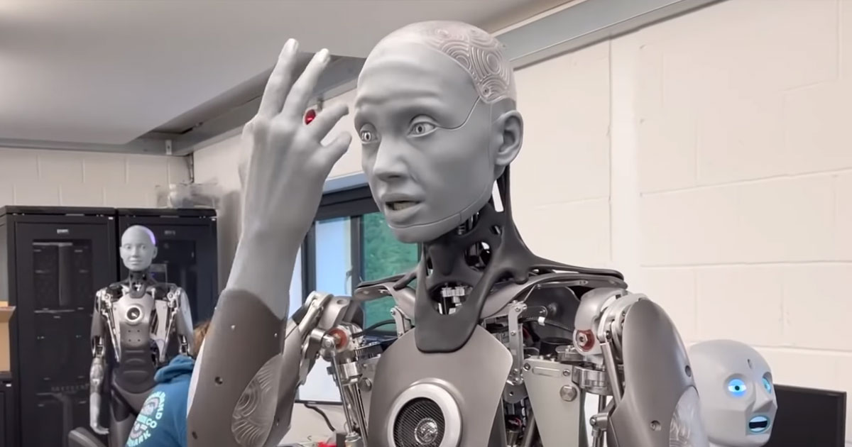 😳 Video: superrealistyčnyj (duže!) robot vid Engineered Arts