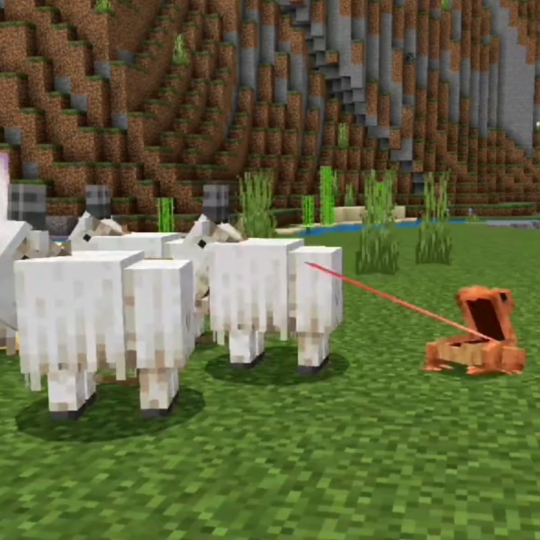 🐸 Через помилку розробника жаби у Minecraft харчувалися козами