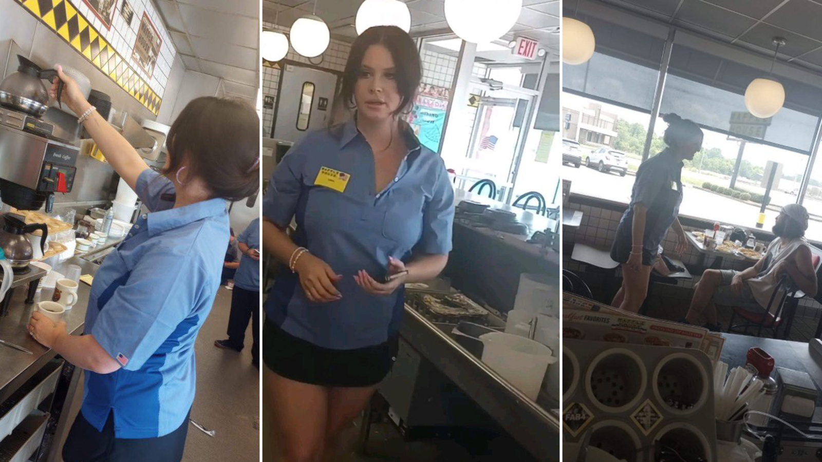 😁 Лана Дель Рей зустріла шанувальницю, що косплеїть її під час роботи у Waffle House