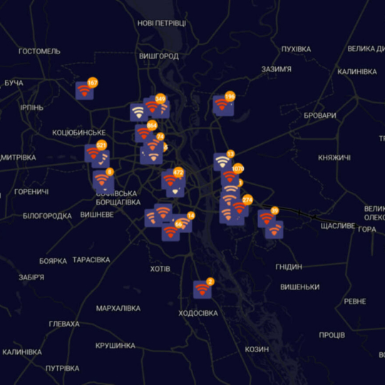 👍 У Києві запустили інтерактивну мапу провайдерів, які працюють без світла