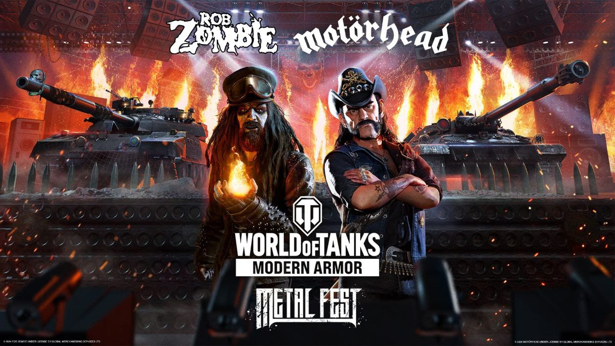 🤘 У World of Tanks Modern Armor відбудеться Metal Fest з Motorhead та Робом Зомбі у хедлайнерах