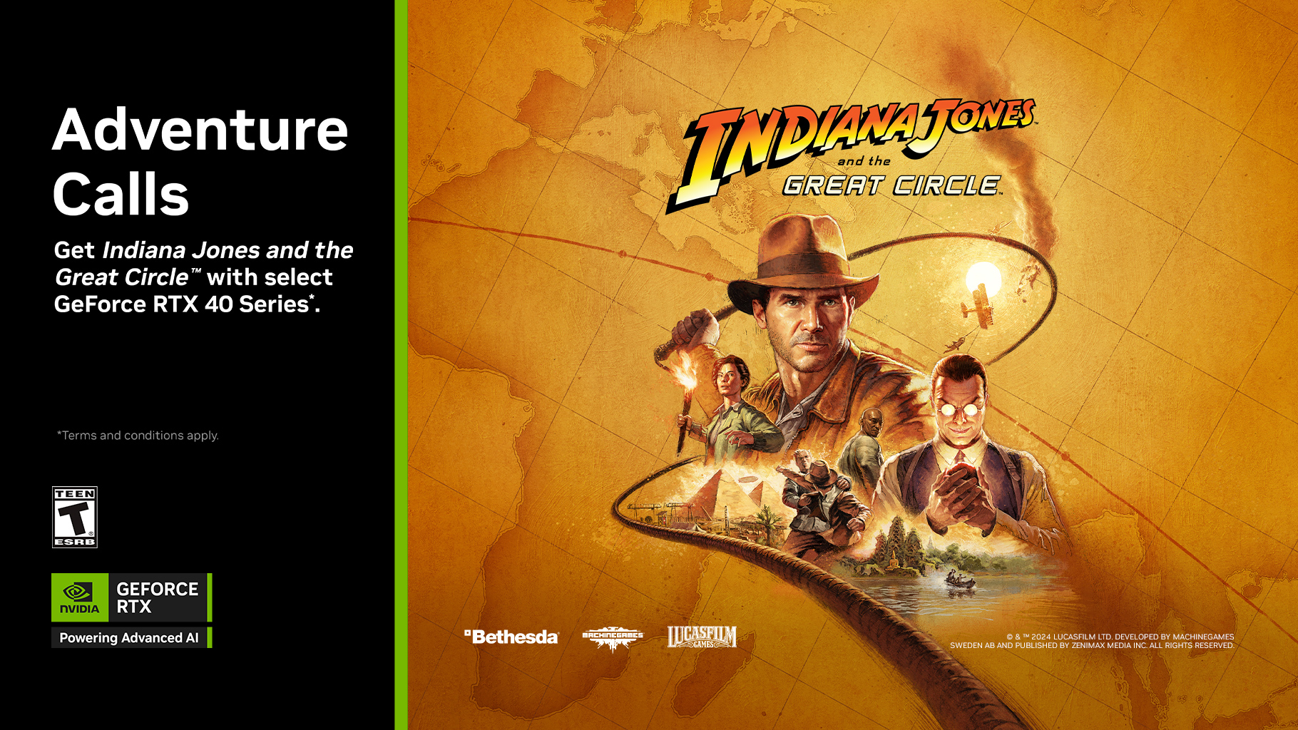 👀 V Ukraїni rozpočalysja prodaži oficijnogo bandlu NVIDIA z Indiana Jones and the Great Circle